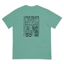 Load image into Gallery viewer, Uncle Waldo's The One & Only WITH DRINK SPECIALS Short Sleeve T-Shirt - Garment-Dyed Heavyweight T-Shirt